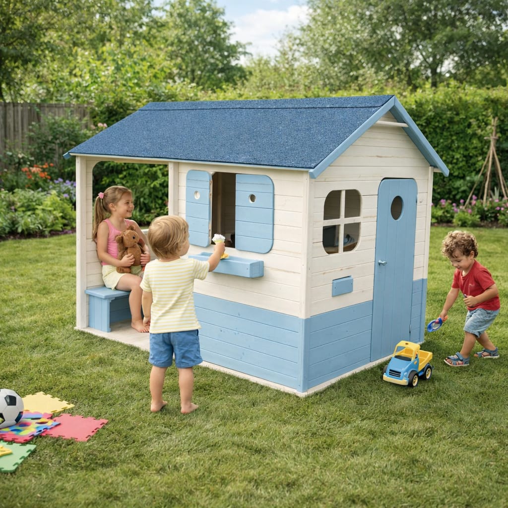 Ce accesorii merita pentru o casuta din lemn pentru copii